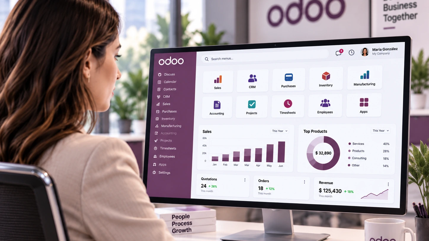 Entorno empresarial utilizando Odoo ERP